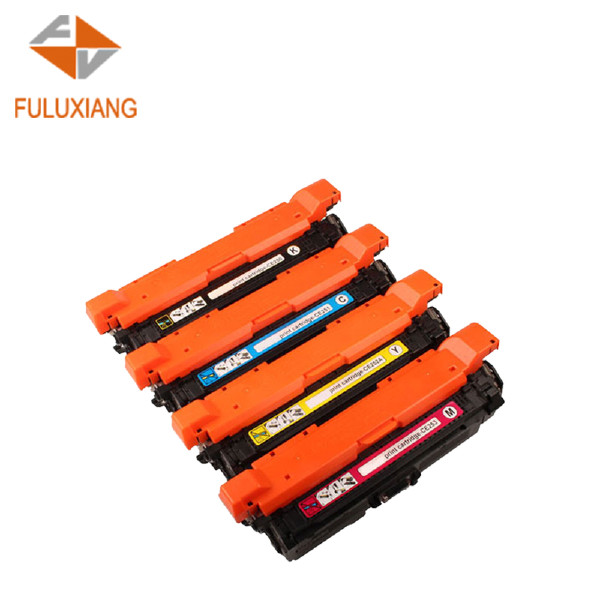 FULUXIANG Compatible 504A CE250A CE251A CE252A CE253A for Laserjet CM3530 CP3525 Printer Toner Cartridge