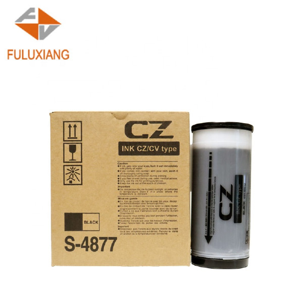 FULUXIANG Compatible CZ CV S-4877 Ink with Chip For Riso CZ180/CV1860 Digital Duplicator Printer